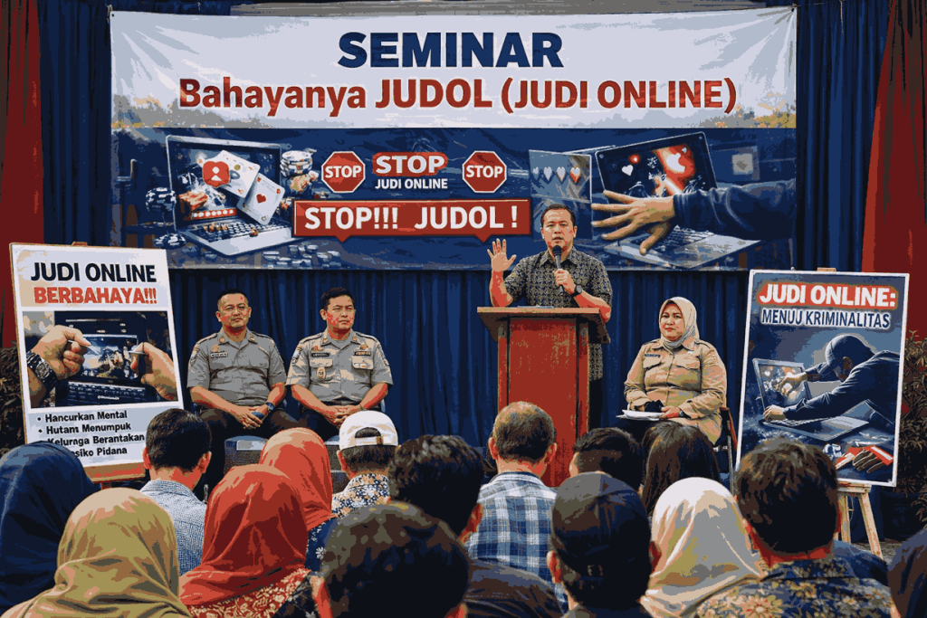 Seminar bertema Bahayanya Judol ( Judi Online )